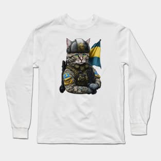 Cat Ukrainian Long Sleeve T-Shirt